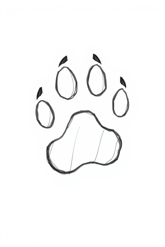 animal paw print art