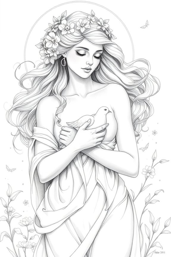 aphrodite dove love peace