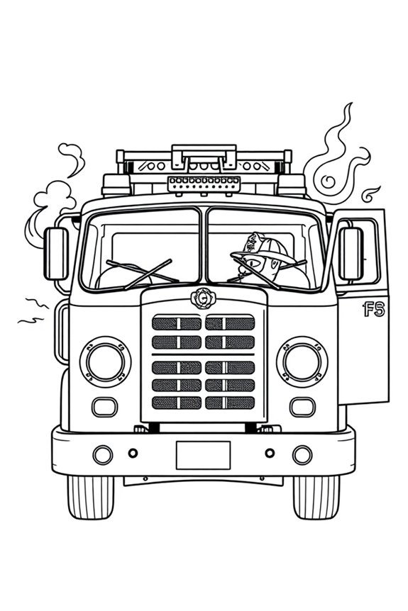 art project fire truck