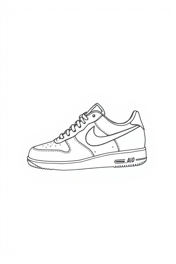 artistic nike shoe illustration