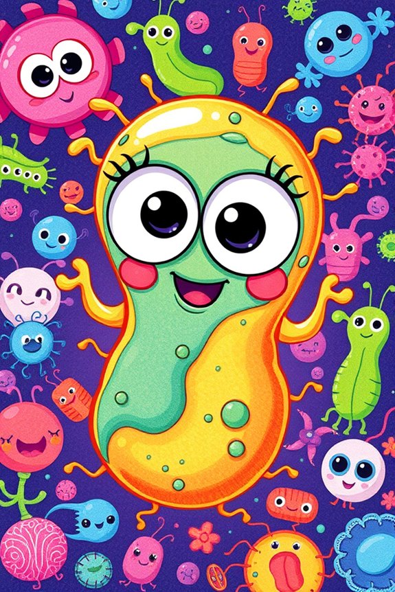 bacteria art project concept