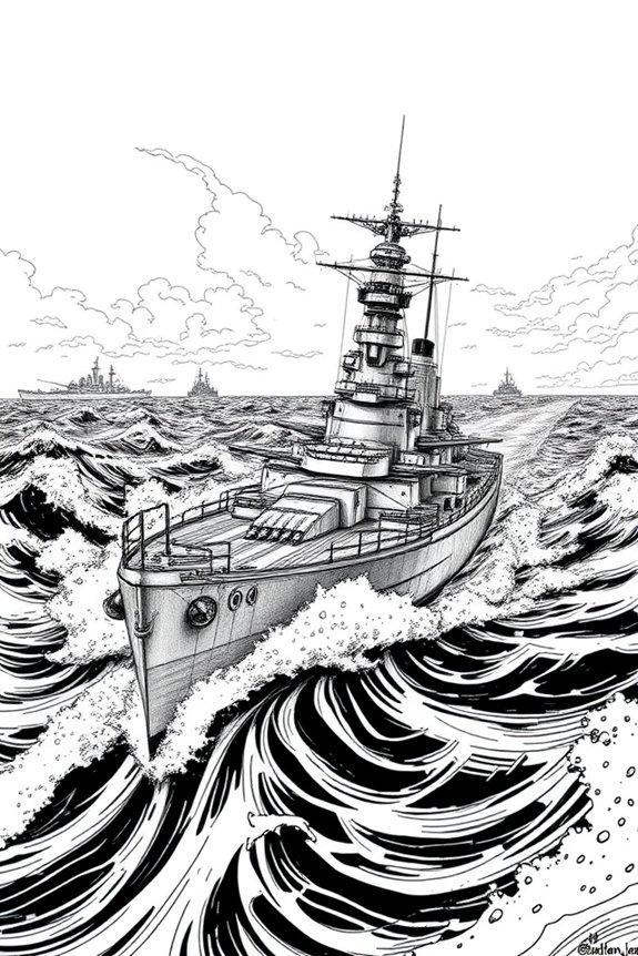 battleship drawing project skills