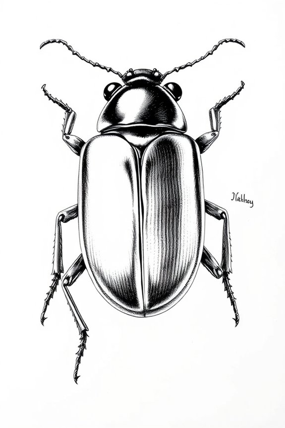beetle drawing for artists