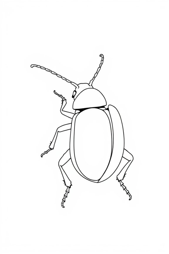 beetle drawing for beginners