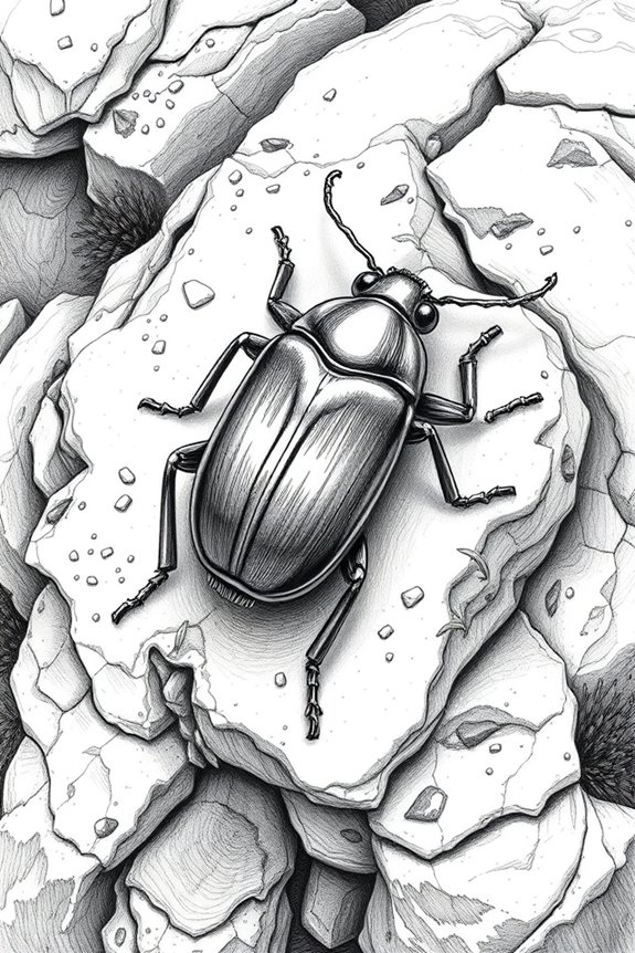 beetle nature drawing project