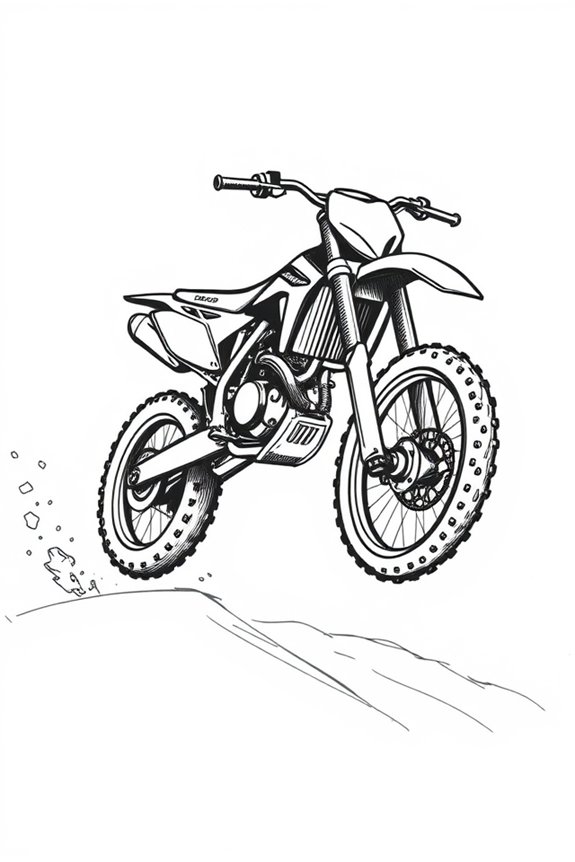 beginner dirt bike sketch