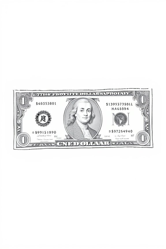 beginner dollar bill drawing