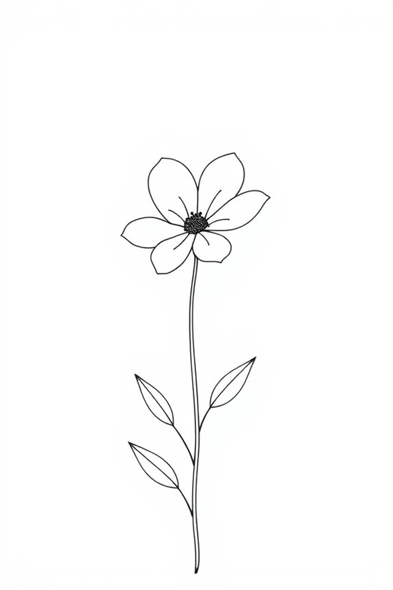 beginner flower drawing project