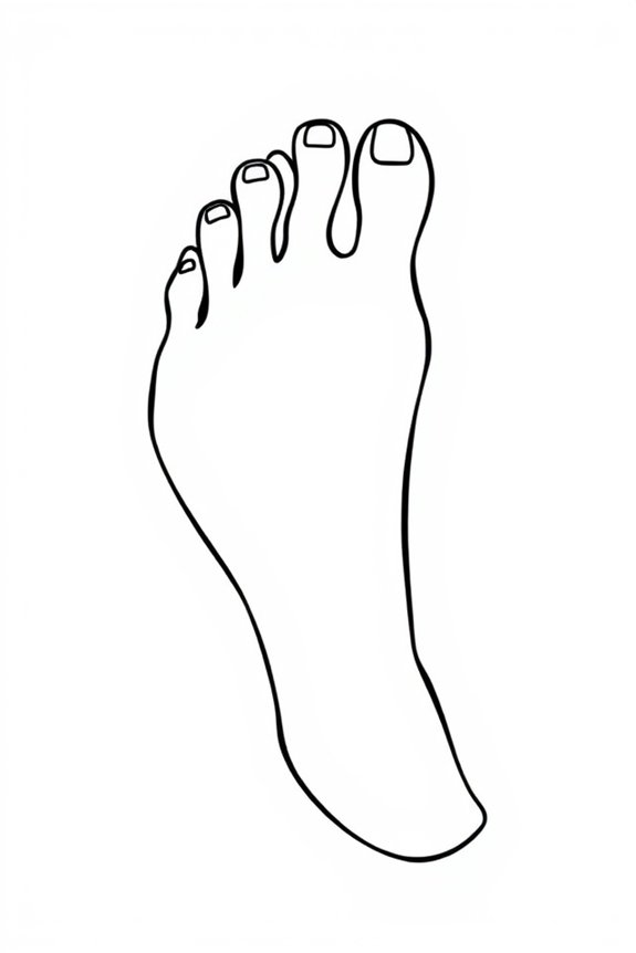 beginner foot drawing practice