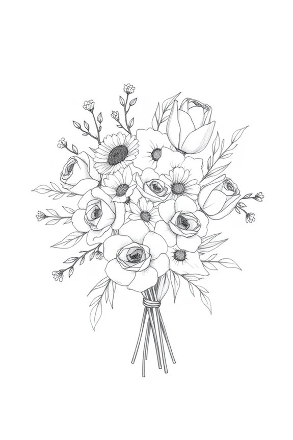 beginner friendly flower drawing