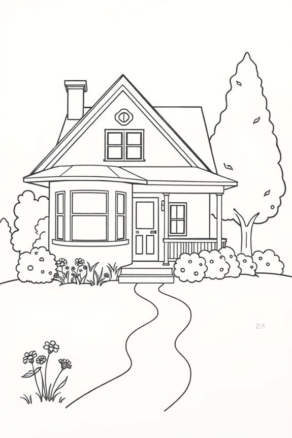 beginner friendly house drawing