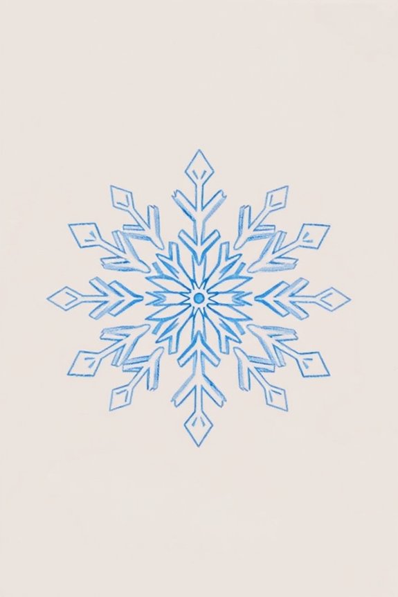 beginner friendly snowflake art
