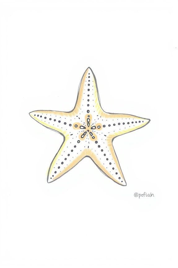 beginner friendly starfish drawing