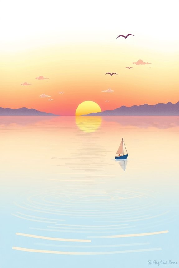beginner friendly sunrise drawing