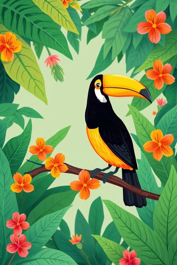 beginner friendly toucan drawing