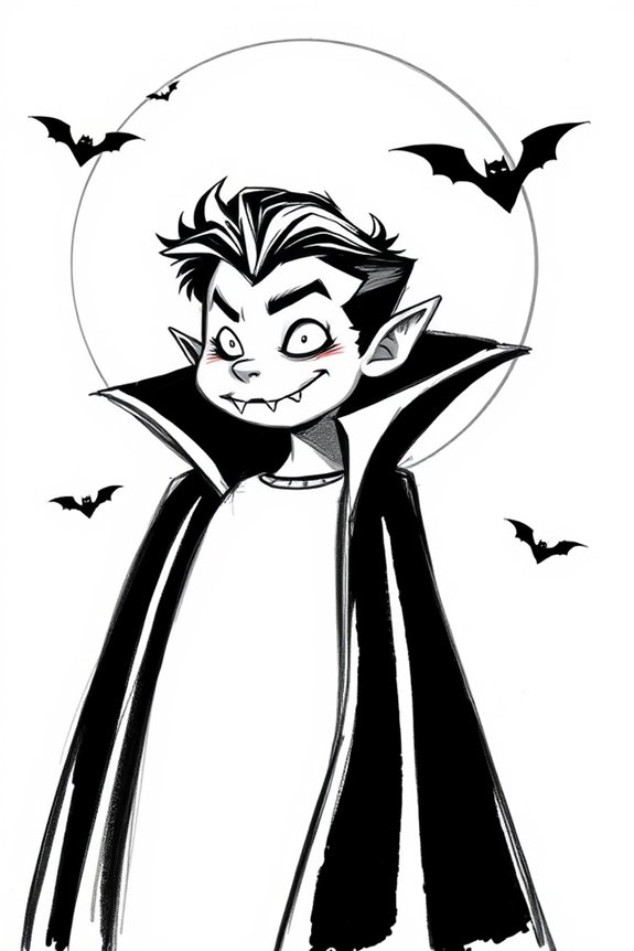 beginner friendly vampire sketch
