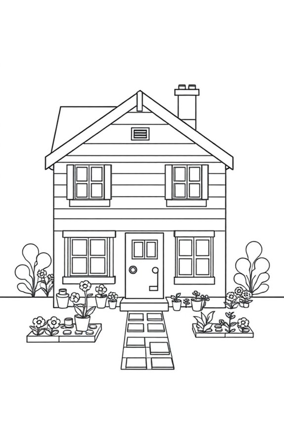 beginner lego house drawing