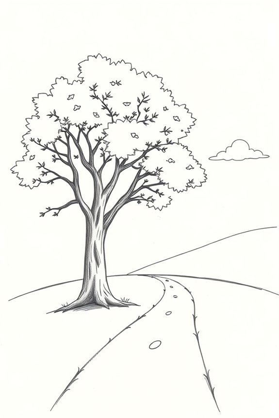 beginner tree drawing project