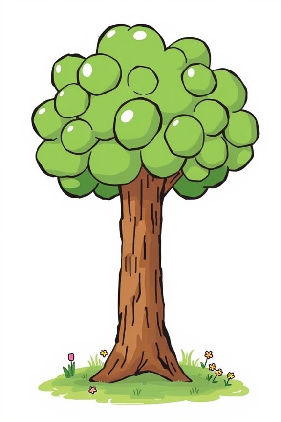 beginner tree drawing project