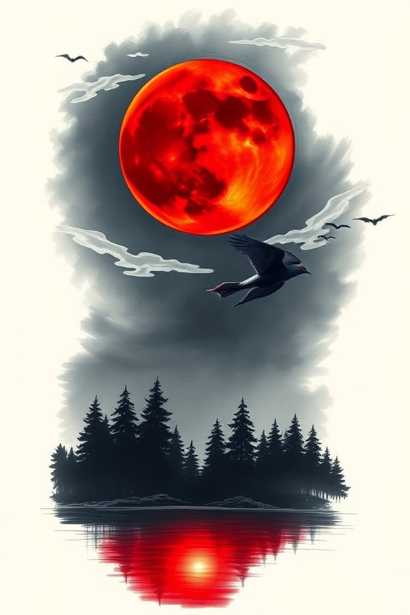blood moon sketching project