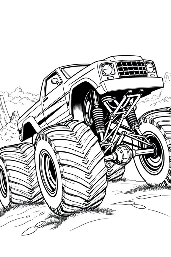bold outlines powerful vehicles