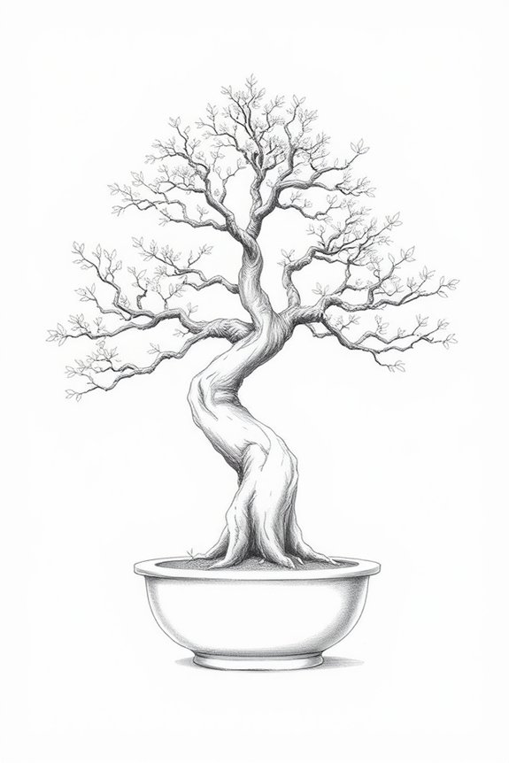 bonsai tree sketch project