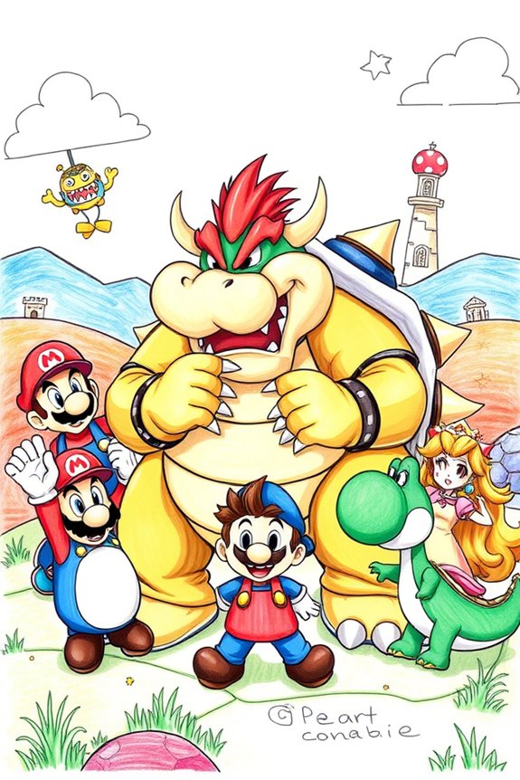 bowser enjoying time together
