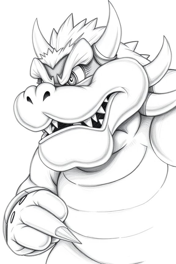 bowser portrait drawing project