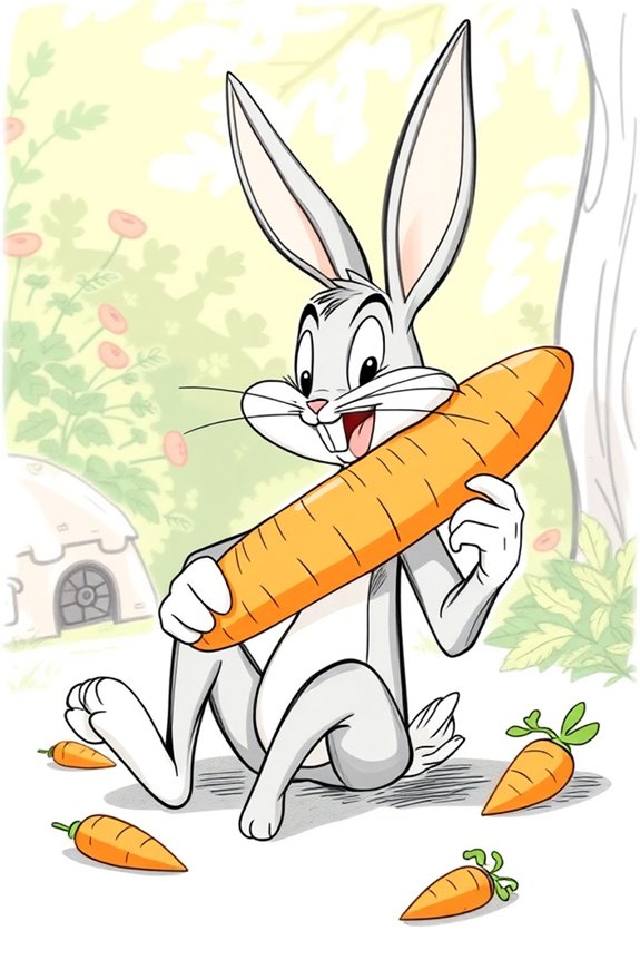 bugs bunny carrot sketch