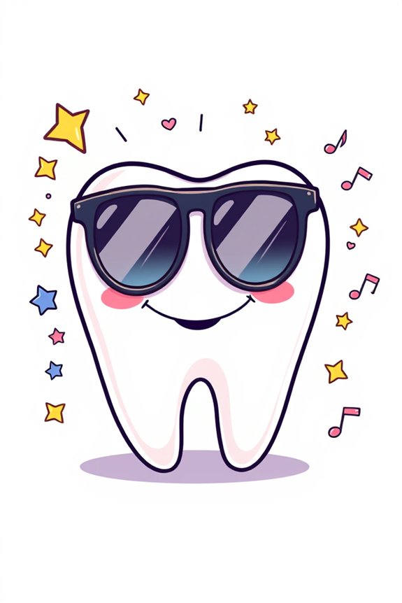 cartoon tooth character design