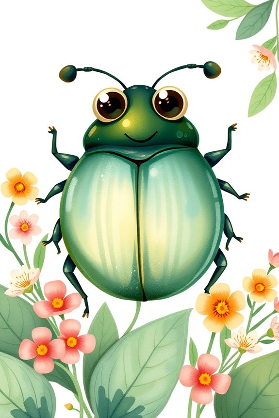 charming beetle drawing project