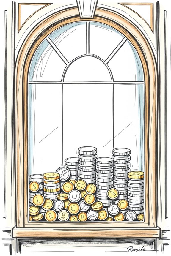 charming cartoon bank illustration