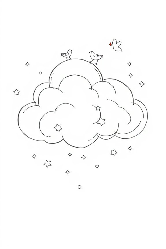 charming clouds drawing project