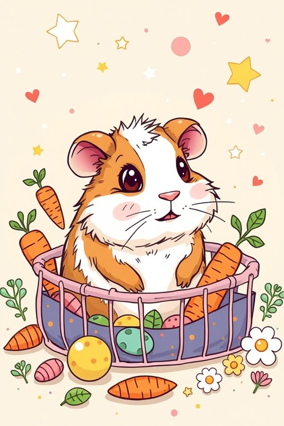 charming guinea pig doodles