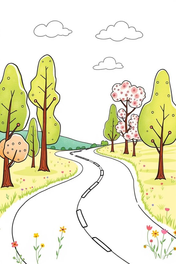 charming landscape drawing project