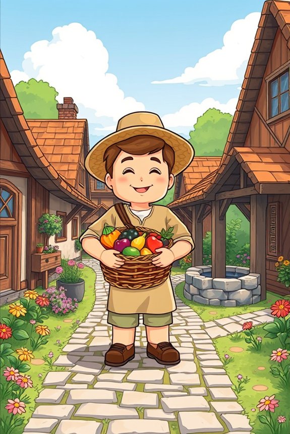 charming villager drawing project