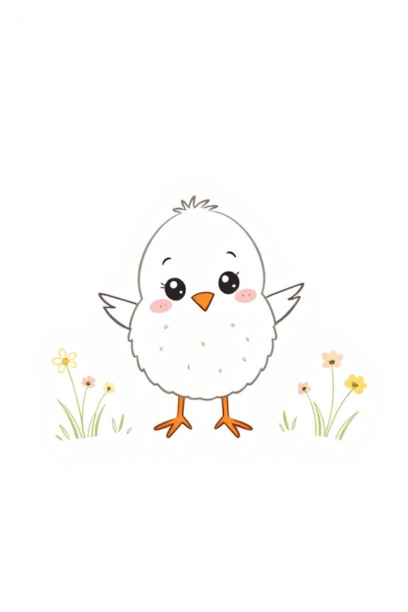 cheerful chick drawing project