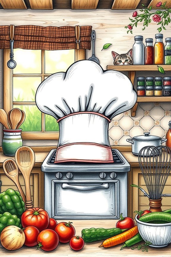 chef in vibrant kitchen