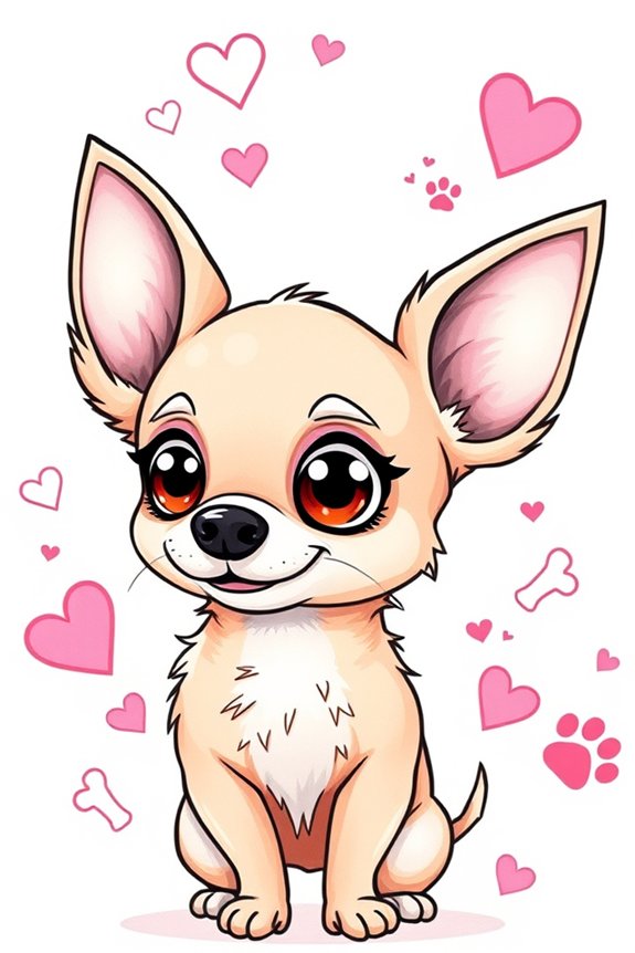chihuahua cartoon drawing project