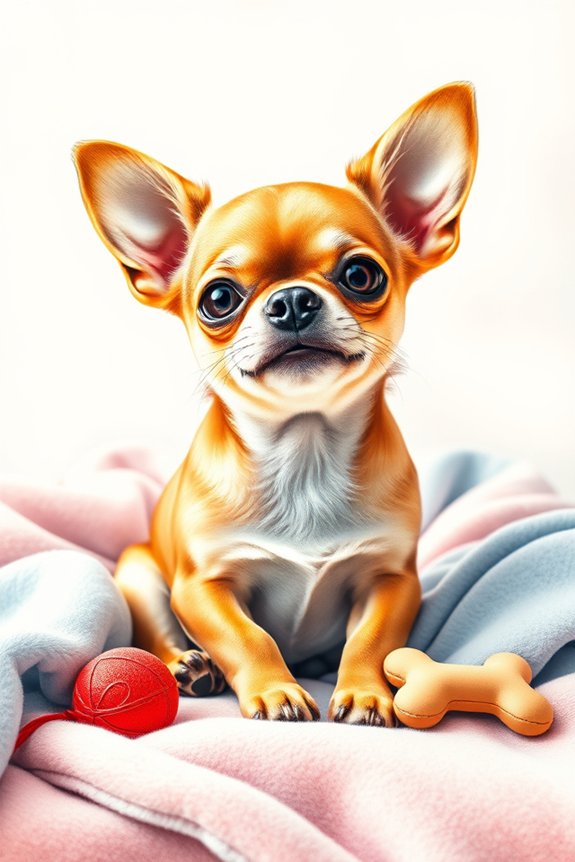 chihuahua color pencil project
