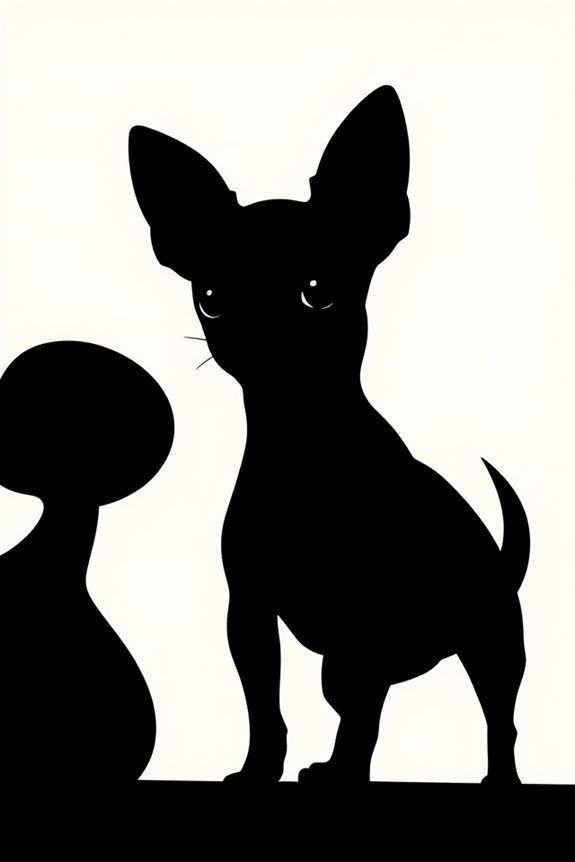 chihuahua silhouette art project