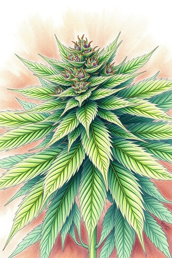 color pencil plant art