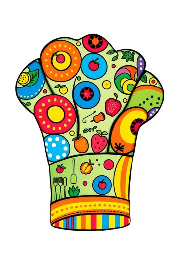 colorful chef hat design