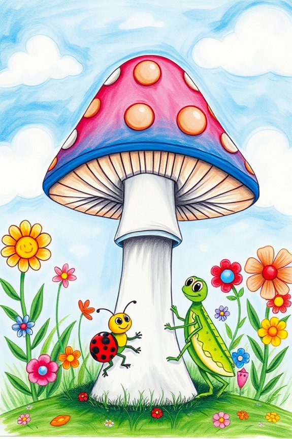 colorful nature drawing project