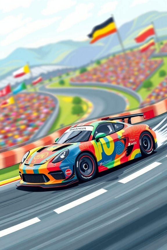 colorful race car creativity