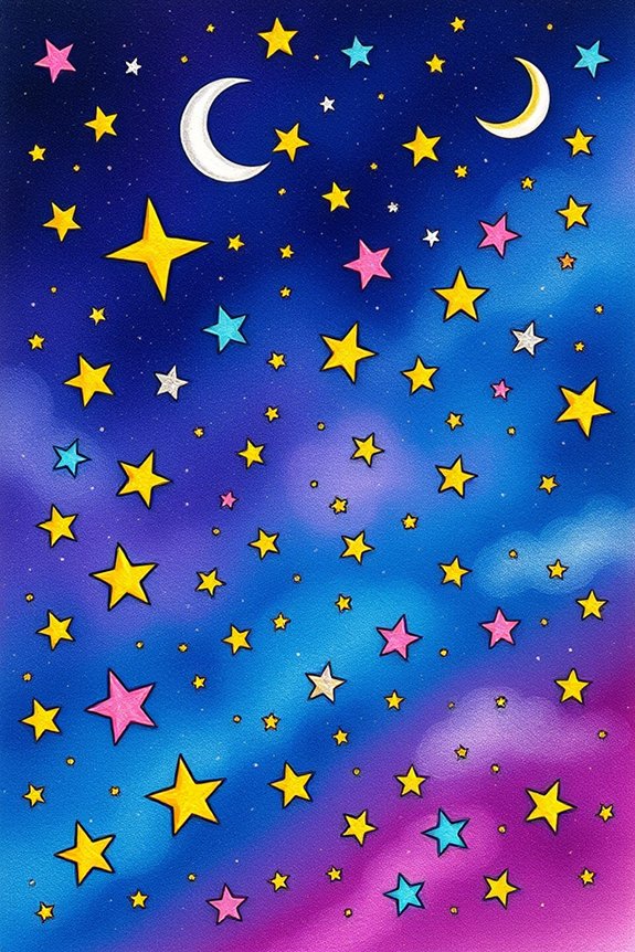 colorful universe art project