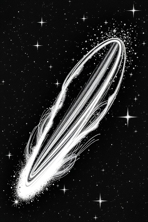 comet trail drawing project