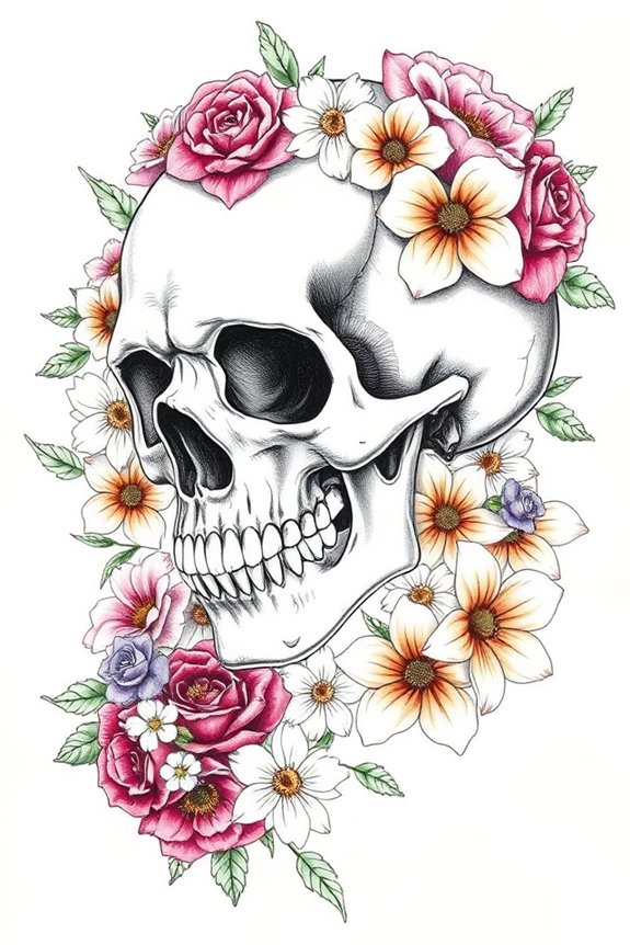 contrast of life death