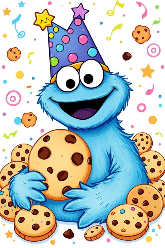 cookie monster funny hat