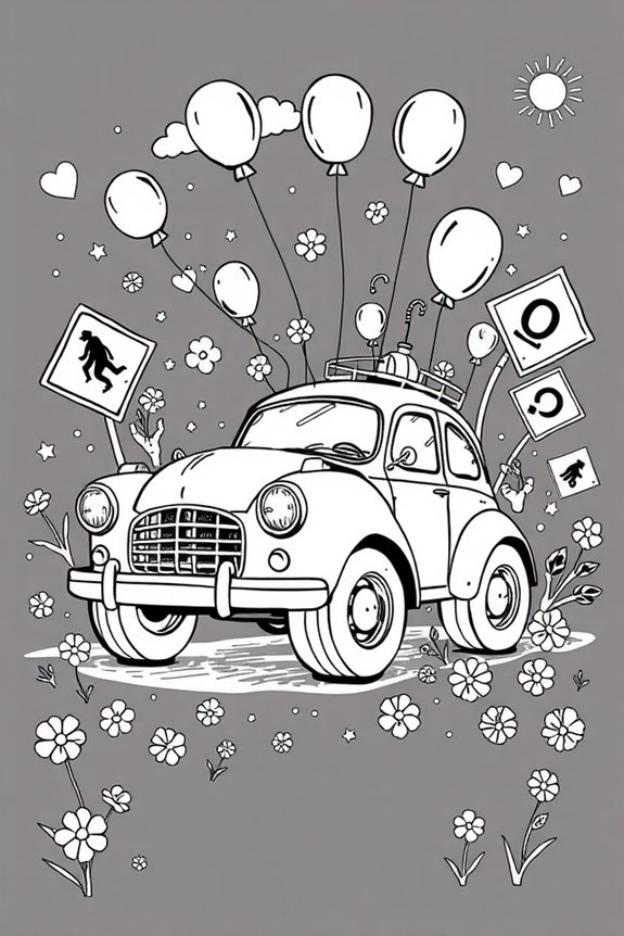 creative black and white doodle